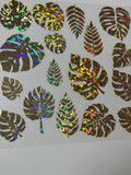 10X10 - DIAMOND CUT MONSTERA GOLD - 216 Tumblers