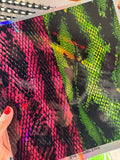 10x10 HOLO GREEN / PINK SNAKE - 216 Tumblers