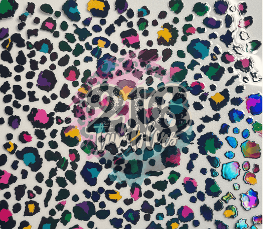 10X10 - HOLOGRAPHIC NEON LEOPARD - 216 Tumblers