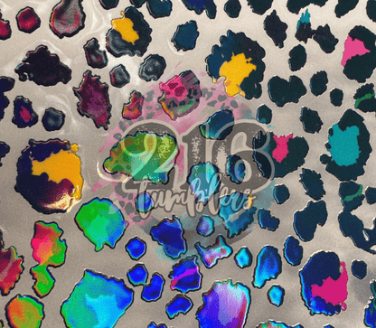 10X10 - HOLOGRAPHIC NEON LEOPARD - 216 Tumblers