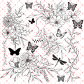 10X10 OUTLINES 14 BUTTERFLIES - 216 Tumblers