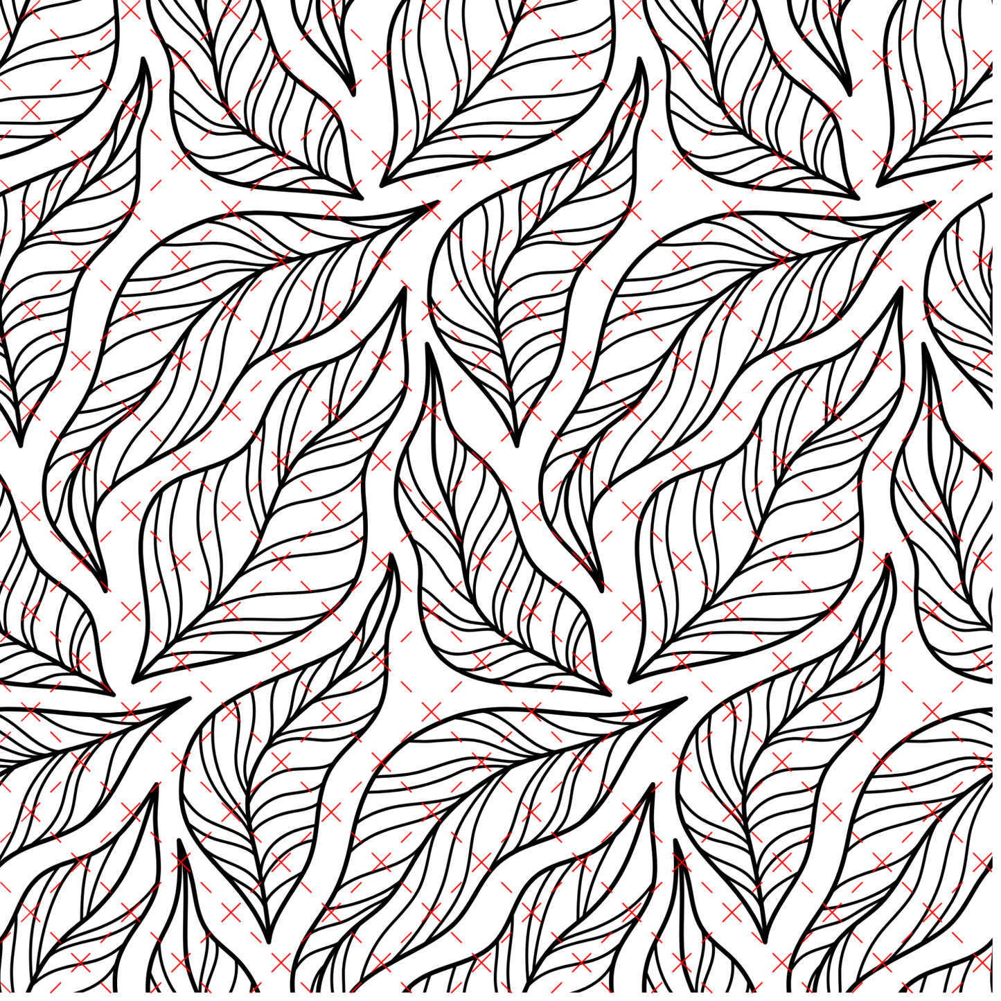 10X10 OUTLINES 18 LEAF LINES - 216 Tumblers