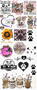 10x24 THEME SHEET - DOG MOM - 216 Tumblers