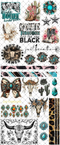 10x24 THEME SHEET - WESTERN - 216 Tumblers