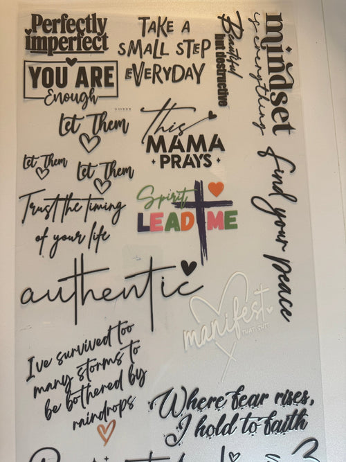 10x24 THEME SHEET - WORDS - 216 Tumblers