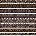 1131 MAUVE AND LEOPARD BANDS - 216 Tumblers