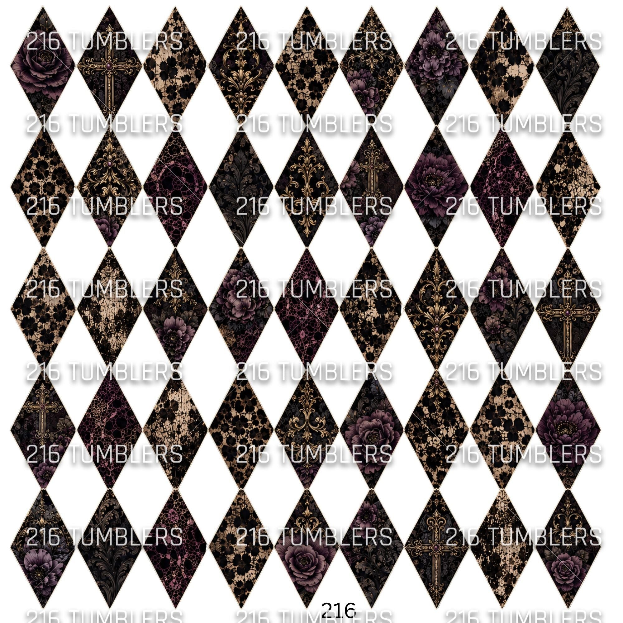 1147 DARK LEOPARD DESIGNED ARGYLE (ON GREY BLANKET) - 216 Tumblers