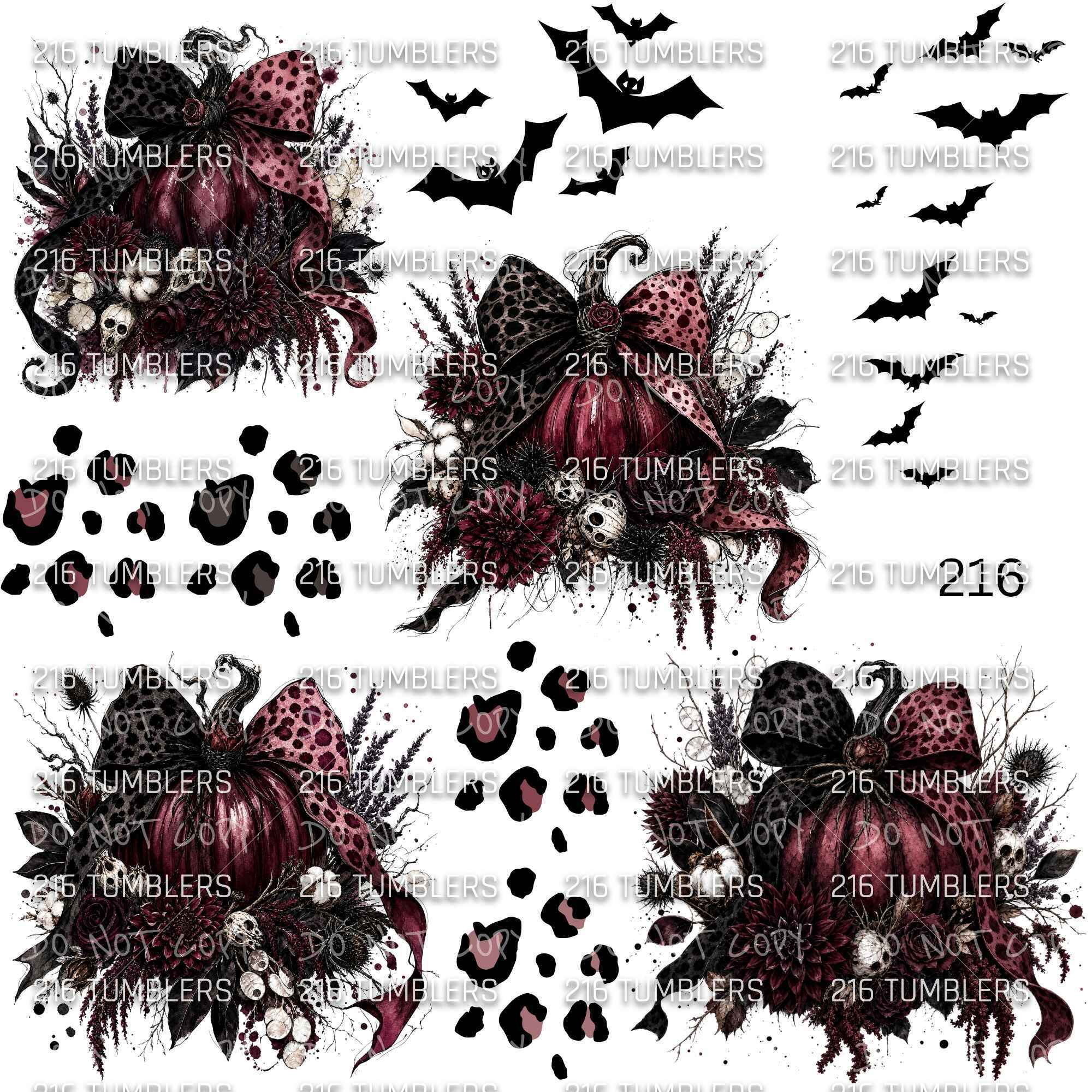 1184 DARK PUMPKINS - 216 Tumblers