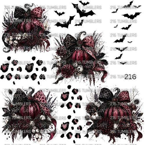 1184 DARK PUMPKINS - 216 Tumblers