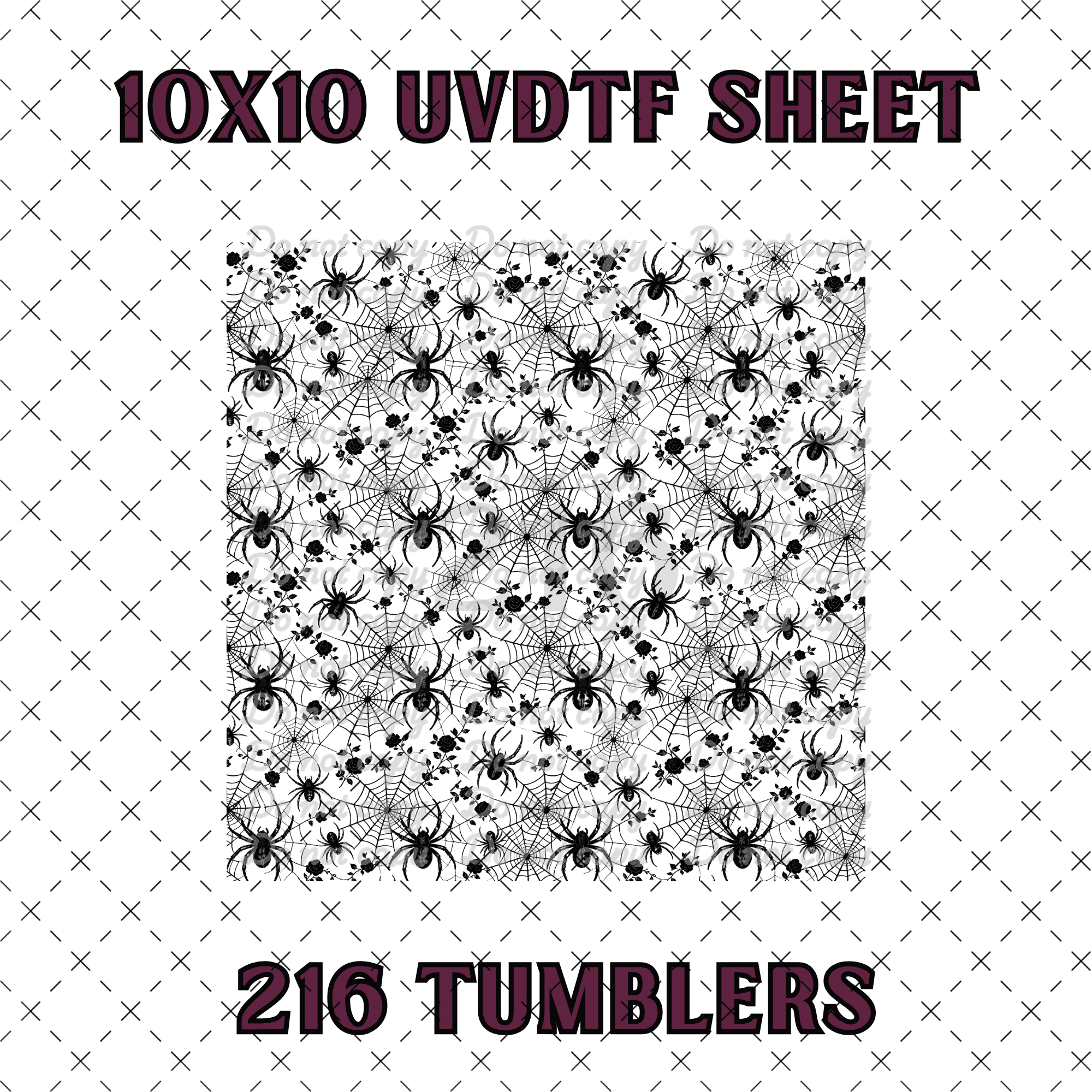 1194 SPIDER AND WEBS - 216 Tumblers