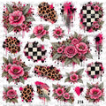 1207 CHECKER LEOPARD GRUNGE PATCHES - 216 Tumblers