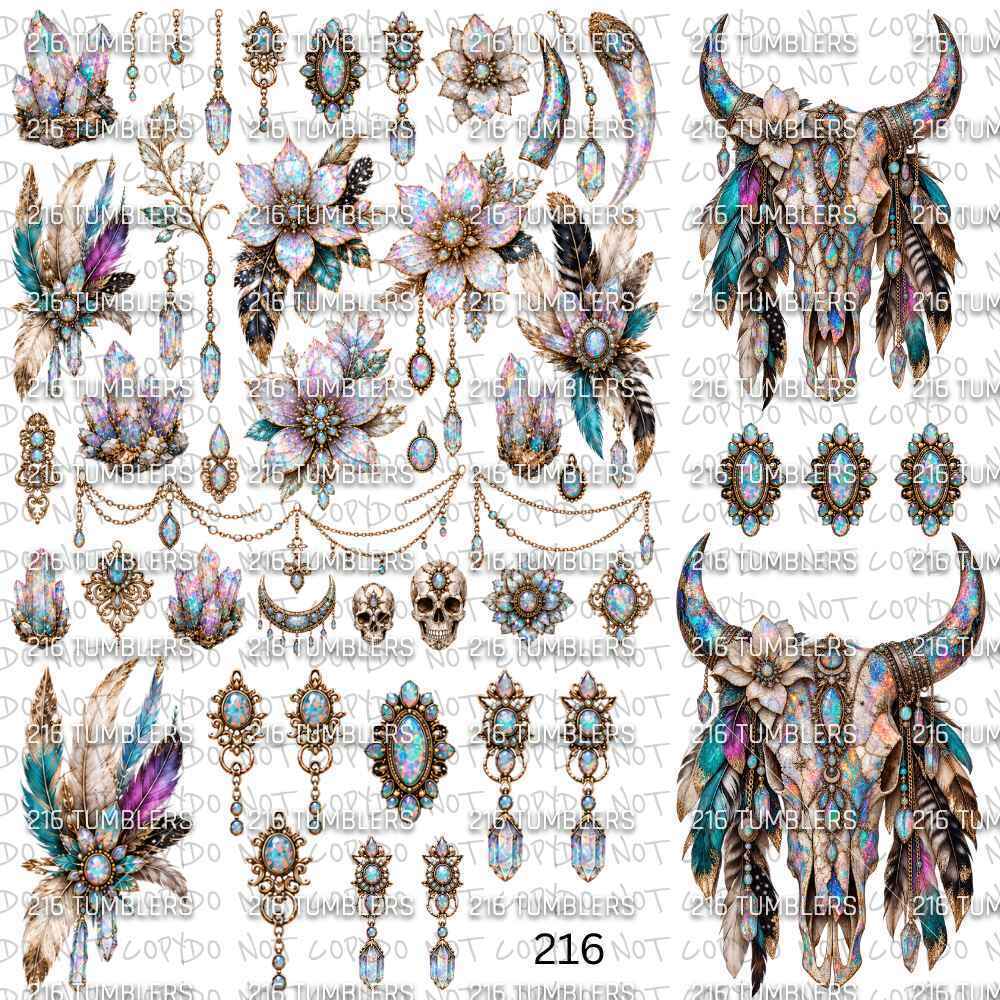 1224 OPAL WESTERN - 216 Tumblers