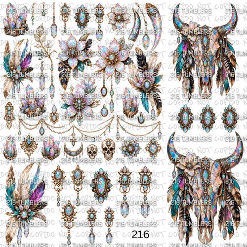 1224 OPAL WESTERN - 216 Tumblers