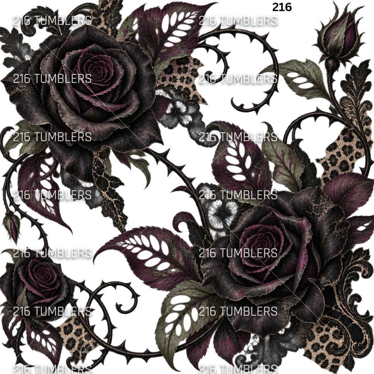 1250 BIG FLORAL KNOCKOUT - 216 Tumblers