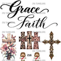 1272 GRACE, FAITH AND CROSS - 216 Tumblers