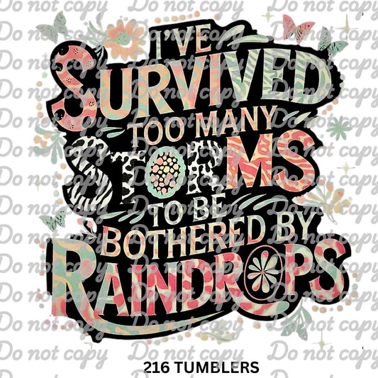 I SURVIVED TOO MANY STORMS