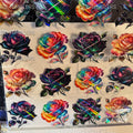 1343 FLOWERS- HOLOGRAPHIC UVDTF - 216 Tumblers