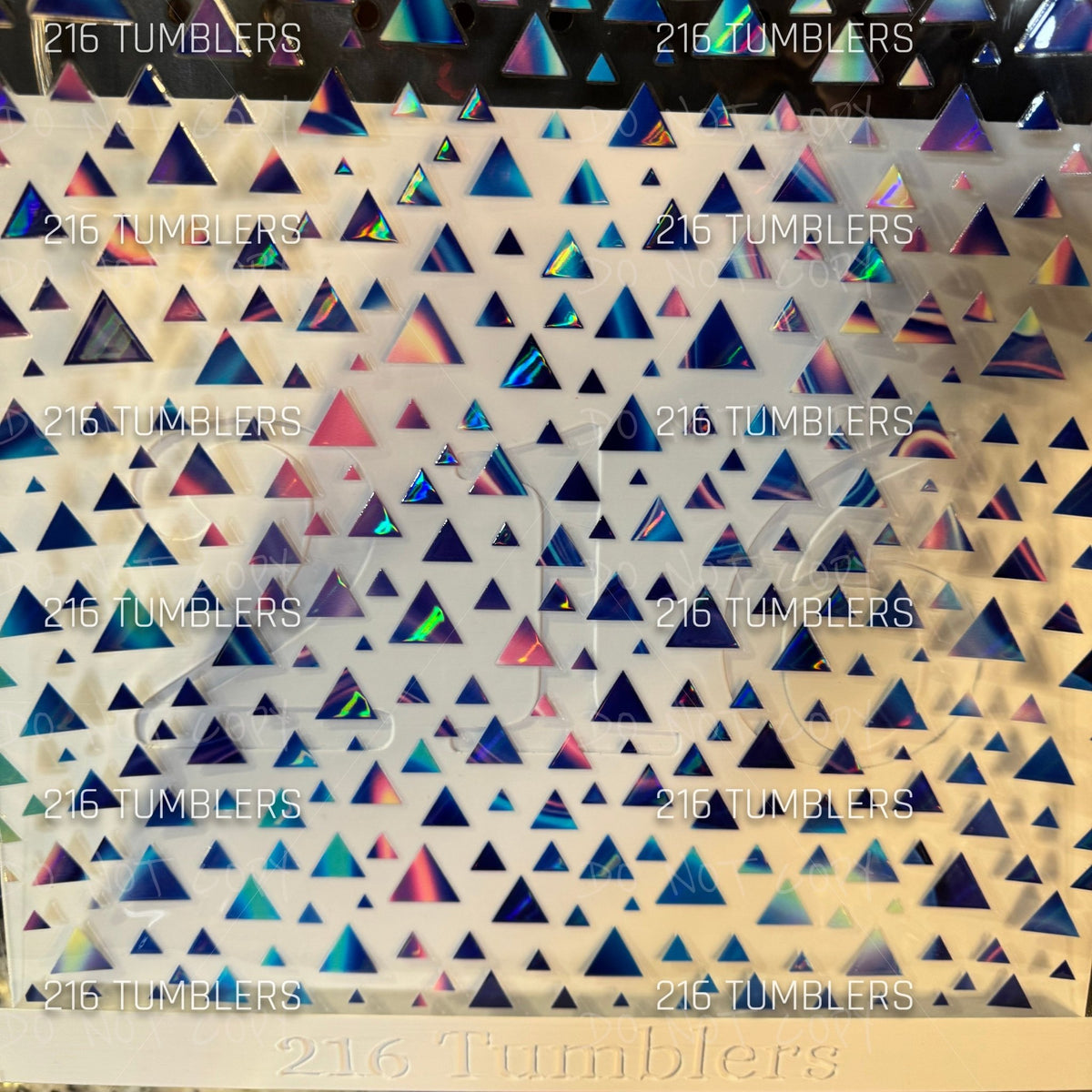 1368 TRIANGLES - HOLOGRAPHIC UVDTF - 216 Tumblers