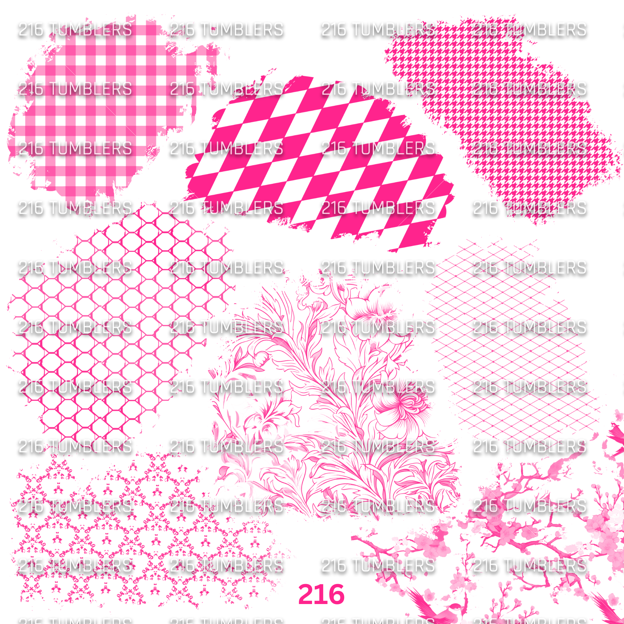 1098 PINK OUTLINE PATCHES