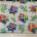 1468 HOLOGRAPHIC FLOWERS - 216 Tumblers