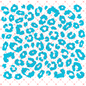 #10x10-58 Jagged Leopard TURQUOISE Big Sheet
