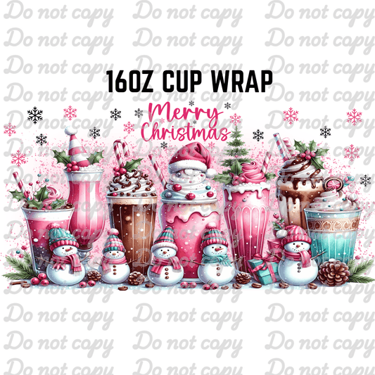 16OZ CHRISTMAS WRAP 5 - 216 Tumblers