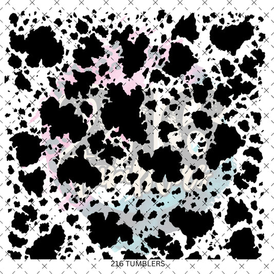 10X10- 173 BLACK COWHIDE
