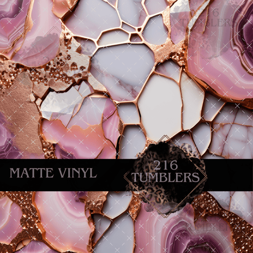 175 Rose Gold Agate - 216 Tumblers