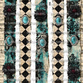 1213 TURQUOISE AND BLACK STRIPS