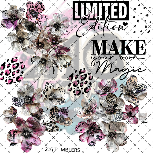 10X10- 188 NEWSPAPER FLOWERS W/QUOTES