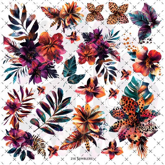 10X10- 194 SUNNY RUSTC FLORALS