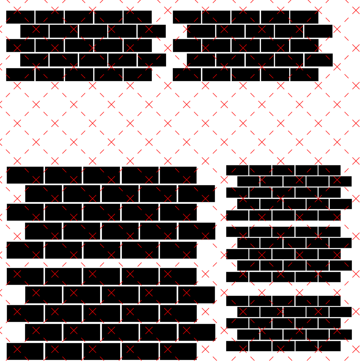 10X10- 171 BRICK HOUSE W/WHITE INK