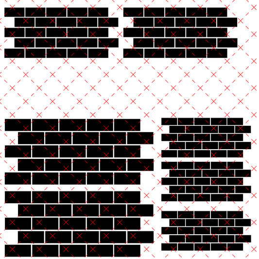 10X10- 171 BRICK HOUSE W/WHITE INK