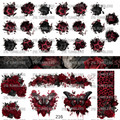 1067 LEOPARD CIRCLE RIPPED THINGS W/FLORAL AND BUTTERFLIES