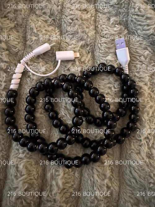 2 in 1 Beaded Chargers BLACK - 216 Tumblers