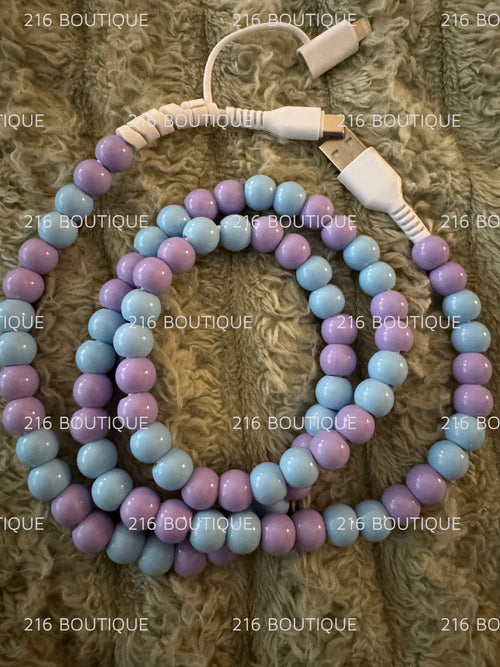 2 in 1 Beaded Chargers BLUE/PURPLE - 216 Tumblers