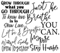 20 - 115 GST Inspired Words 1 - 216 Tumblers