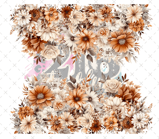 20 - 125 Boho Floral Wraps - 216 Tumblers