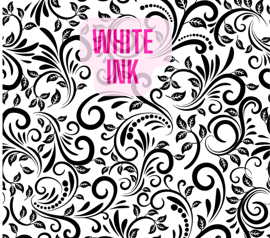 20 - 129 WHITE INK Paisley Tooled Leather - 216 Tumblers