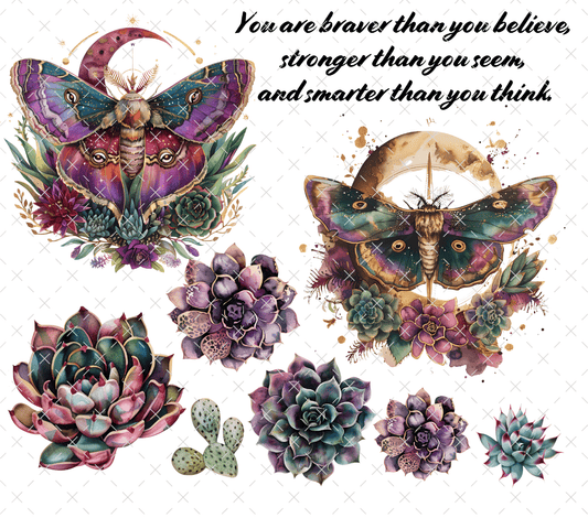 20 - 143 YOU ARE BRAVER THAN YOU BELIEVE - 216 Tumblers