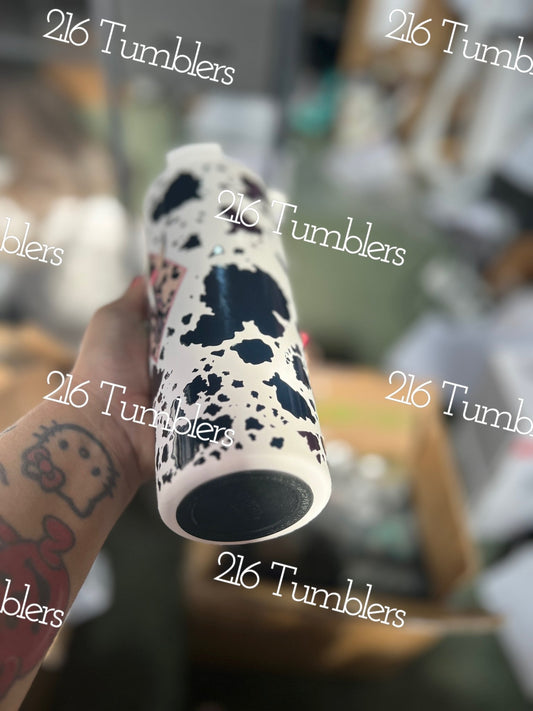 20 - 16 9.3x8.2 Cowhide Sheet Black - Large - 216 Tumblers