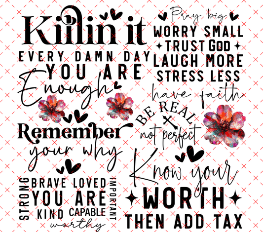 20 - 200 WORD SHEET 2 - 216 Tumblers