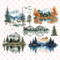 20 - 212 MOUNTAIN SCENES - 216 Tumblers