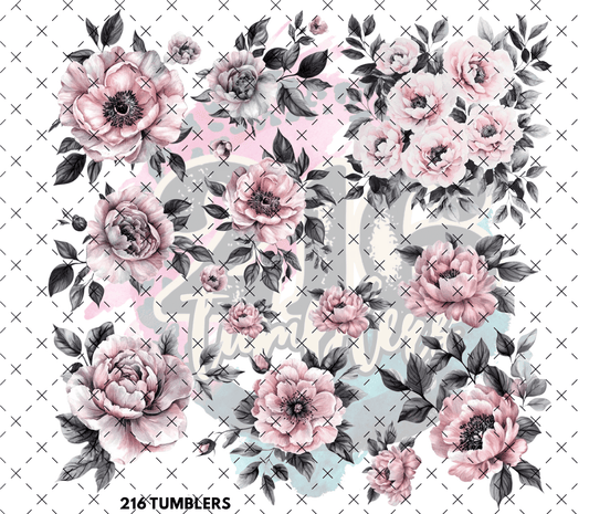 20 - 213 BOWENS FLORAL DREAM - 216 Tumblers