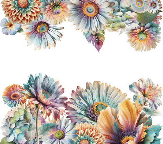 20 - 23 9.3x8.2 Colorful Floral 20oz Wrap - 216 Tumblers