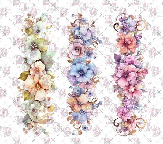 20 - 68 Flower strip tall - 216 Tumblers