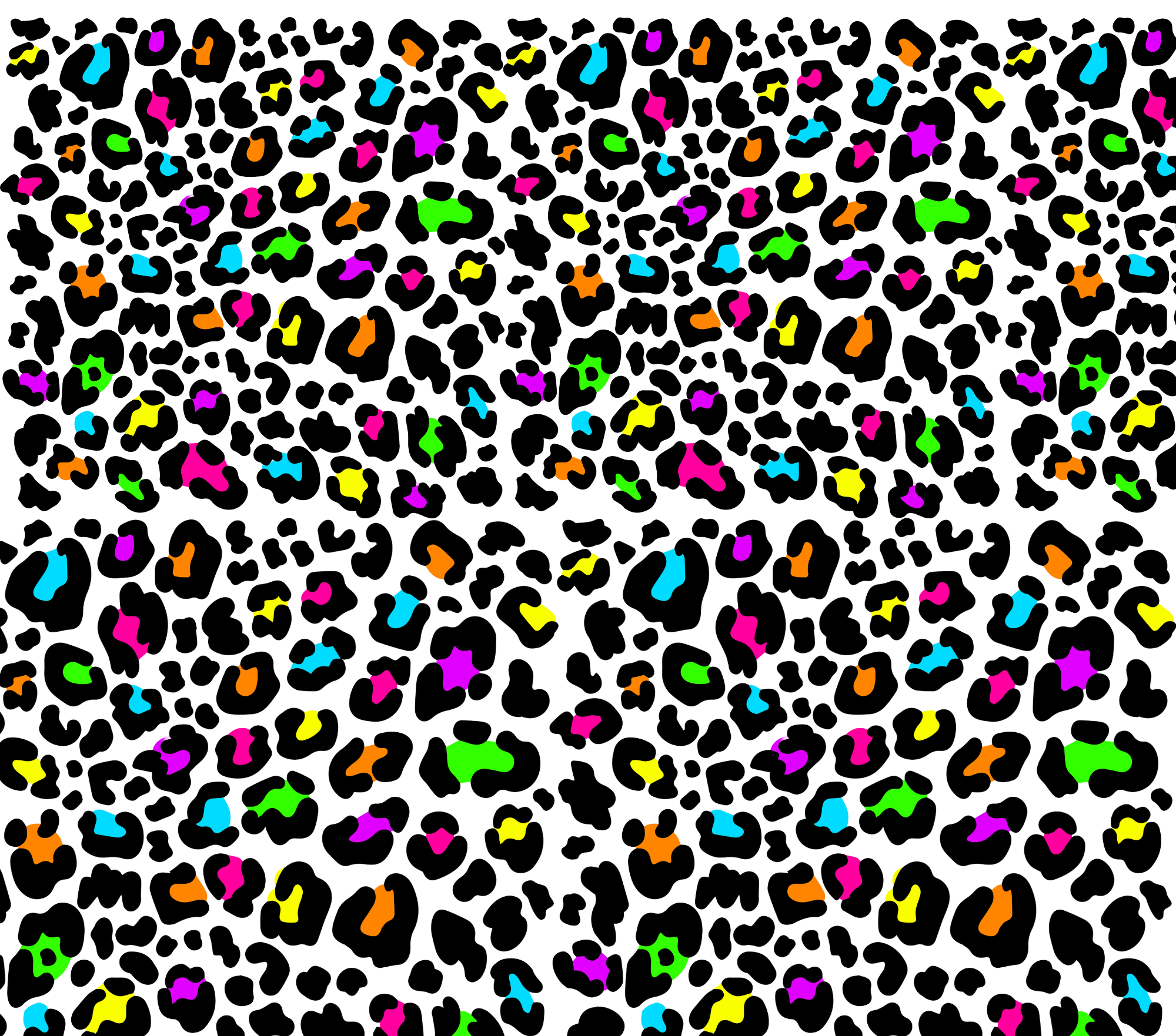 #20-19 9.3 x 8.2 Neon Leopard