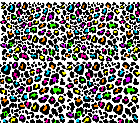 #20-19 9.3 x 8.2 Neon Leopard