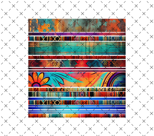 20 - 1 10X10 Rustic TIKI Western Bands