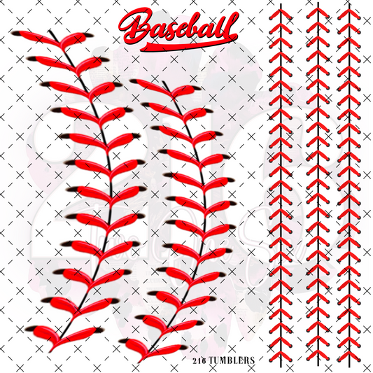 10X10-  219 BASEBALL STITCHES